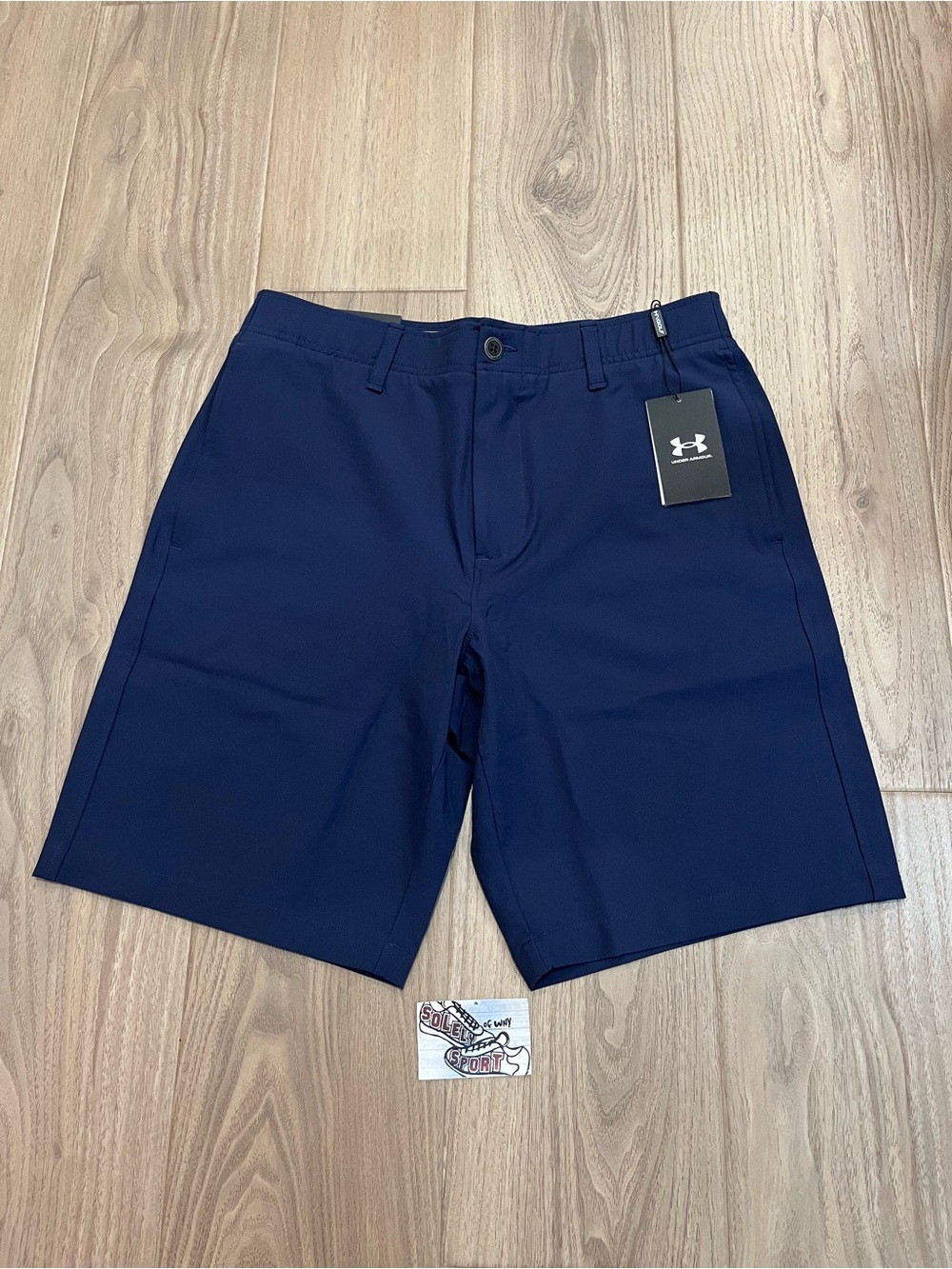 $70 New Under Armour 10” Golf Shorts Dri-Fit Navy Blue Mens 32 40 PGA Speith